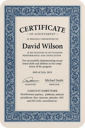 Certificate of Achievement